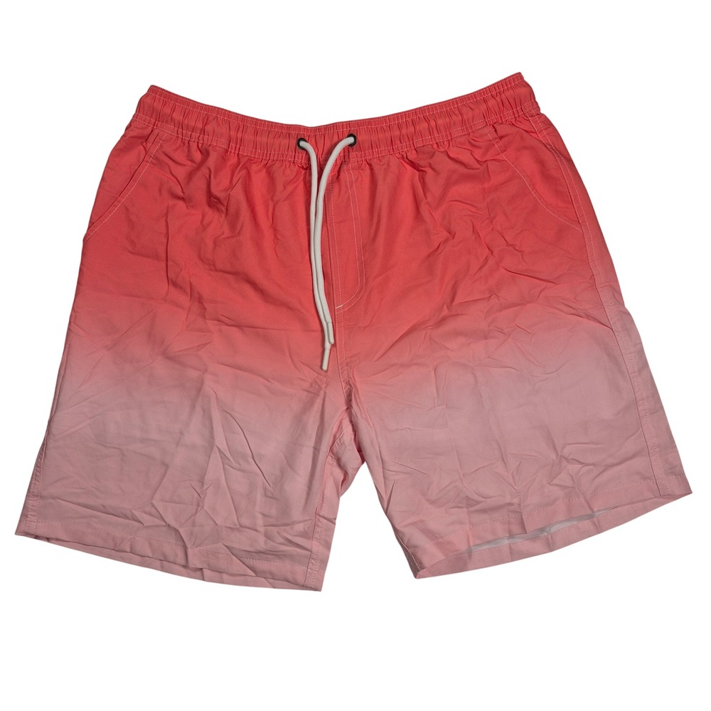 Unbranded Swim Trunks Mens XL Ombre Polyester Stretch Pink Beachwear Streetwear